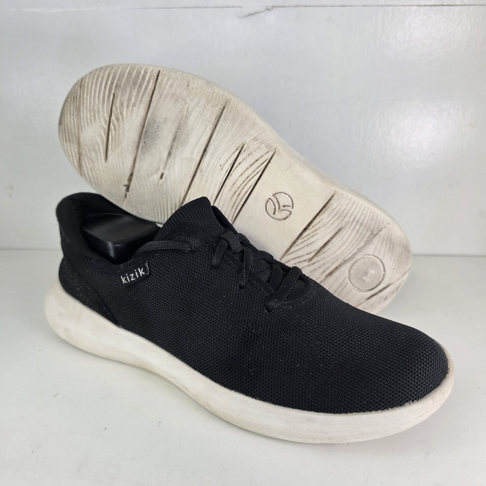 KIZIK Madrid Eco-Knit Hands Free Sneaker Shoes Black Men Sz 8 Women Sz 9.5 Mesh - Picture 5 of 9